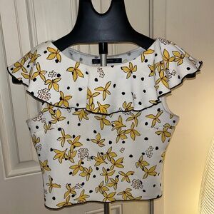 Shoulder Flowery Top